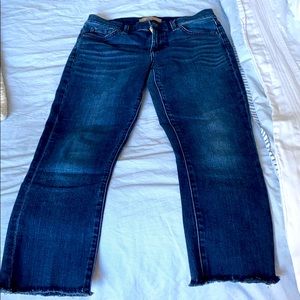 7 b(air) ruff hem skinny jeans size 27